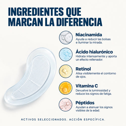 Parches reparadores para el contorno de ojos